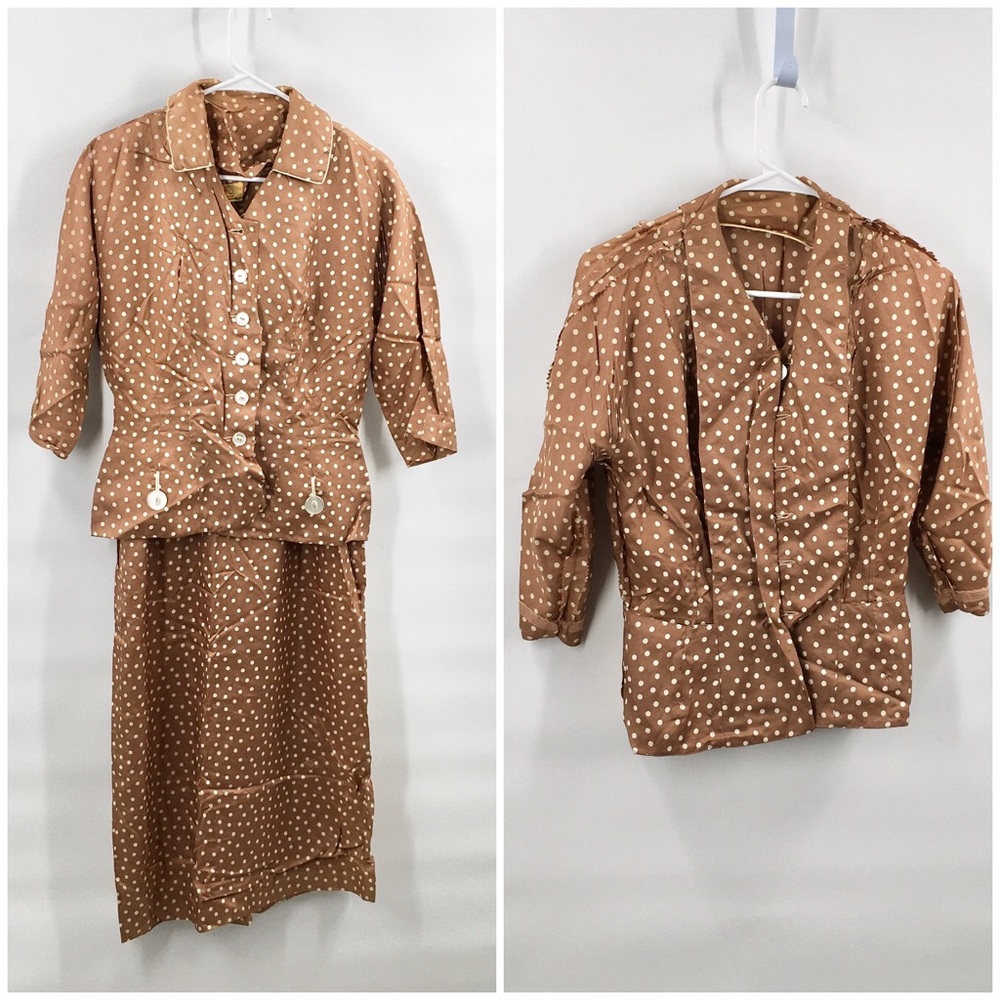 Vintage Rare R & K 2pc Dress Set M